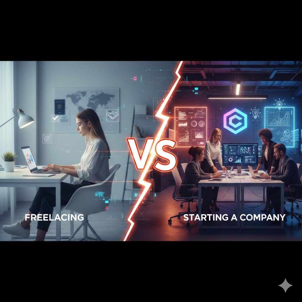 Freelancing vs Starting a Company — Which Is Better?