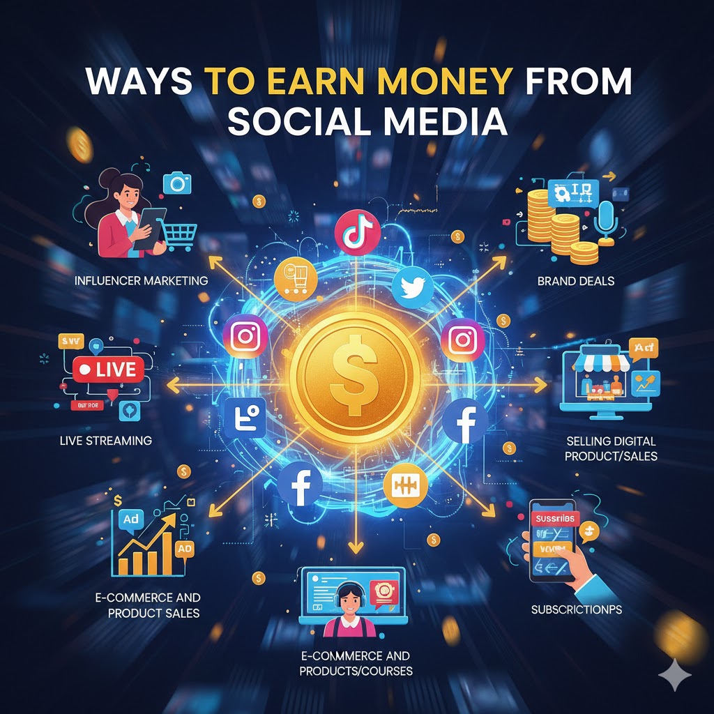 Ways to Earn Money from Social Media